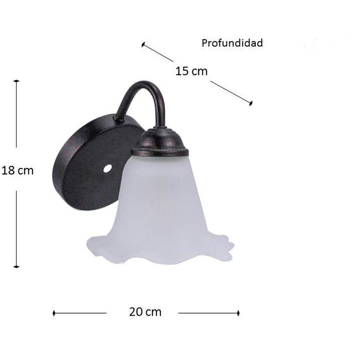 LAMP. PARED CHOCOLATE 1L E27 60W