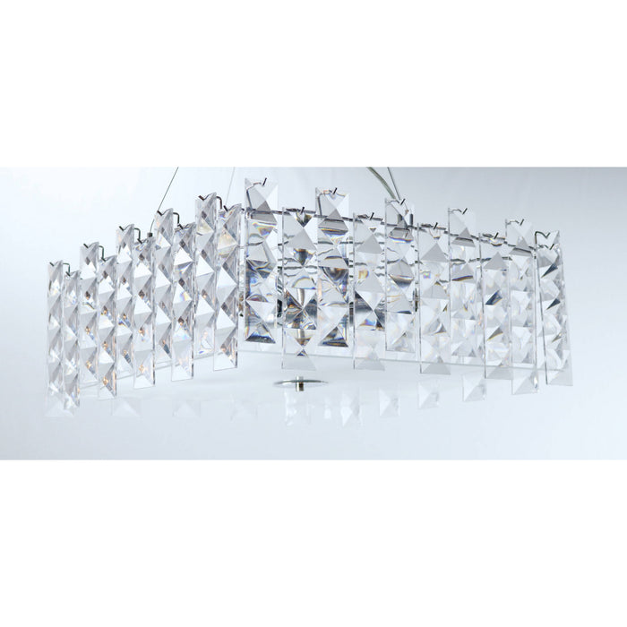 Lámpara Colgante Cromo 8L E27 60W