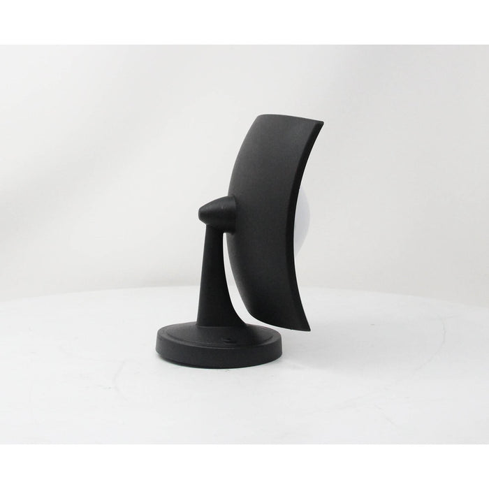 LAMP. LED EXT. PARED NEGRO 1L 8W 85-265V 3000K 2 PIEZAS