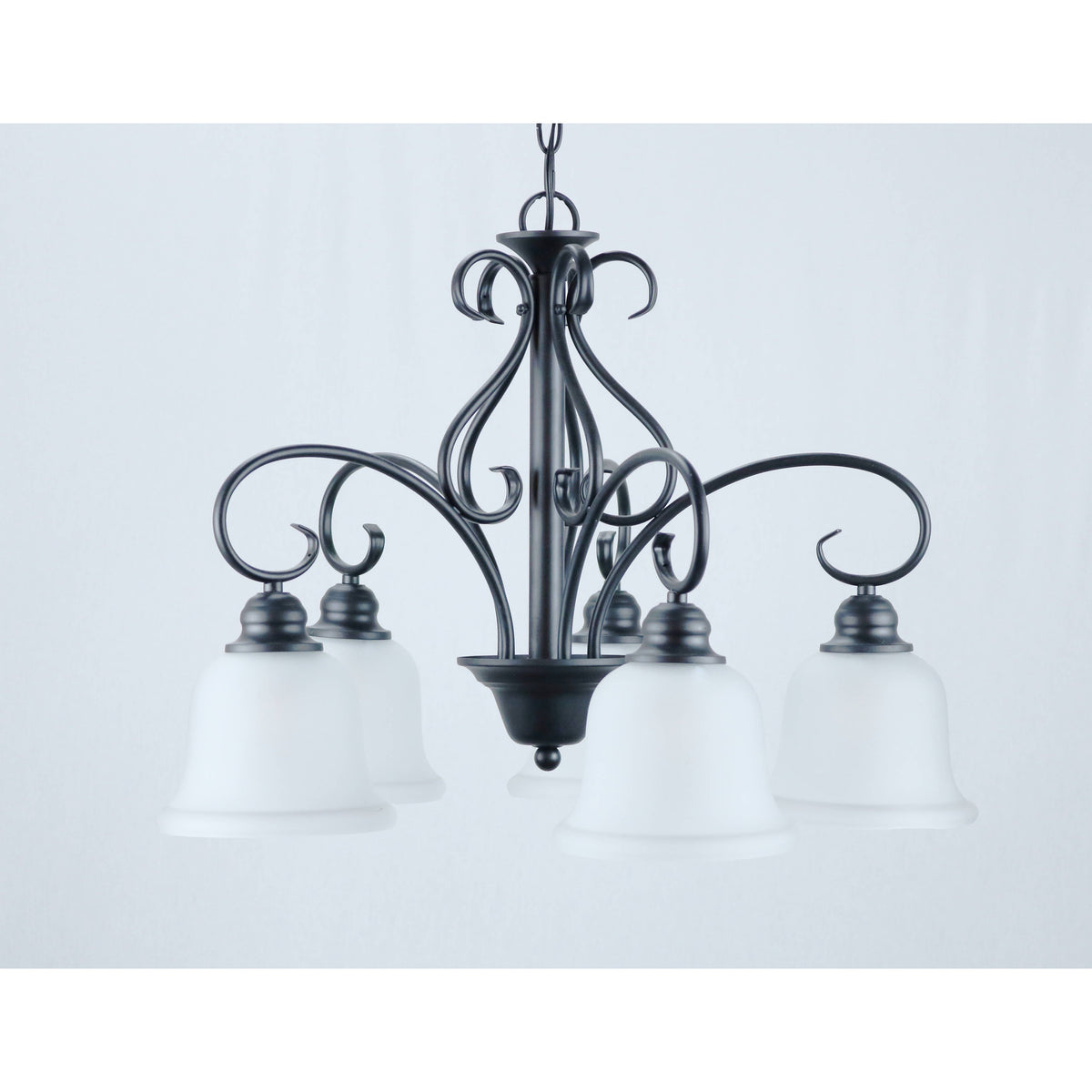 Lámpara Techo Negro 5L E27 60W