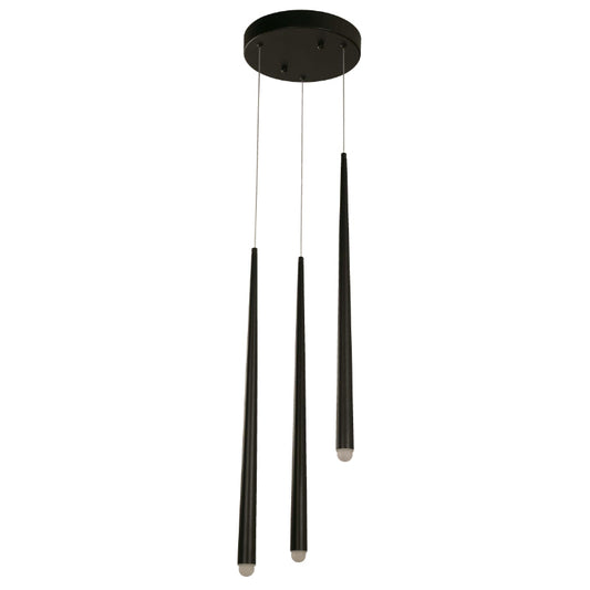 Lámpara Led Colgante Negro 1L 20W 120-277V 3000K