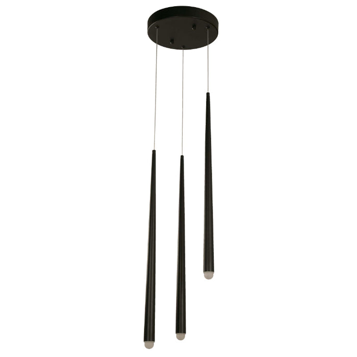 Lámpara Led Colgante Negro 1L 20W 120-277V 3000K