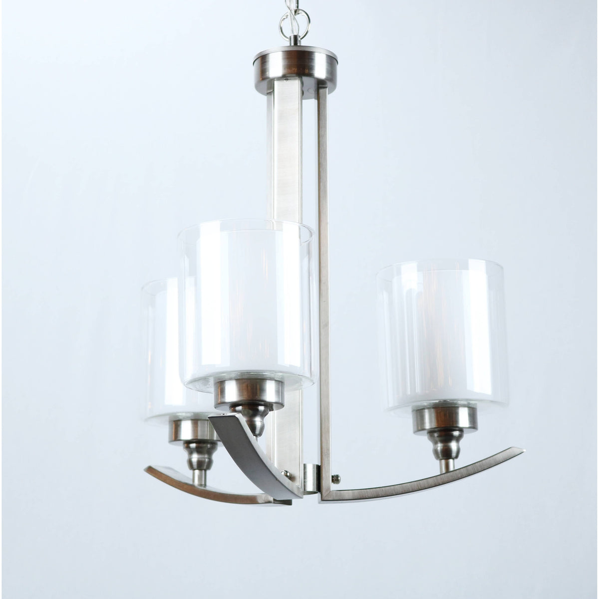 Lámpara Colgante Níquel Satinado 3L E27 40W