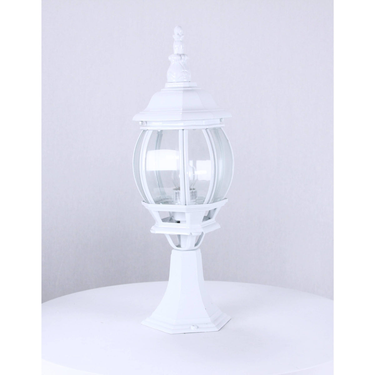 LAMP. EXT. POSTE BLANCO 1L E27 100W