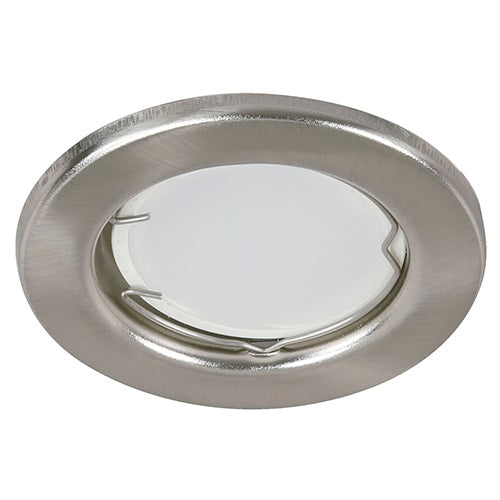 LAMP. TECHO NIQUEL SATINADO 1L GU10 3W (BOMBILLO LED 3W 6000K INCLUIDO)