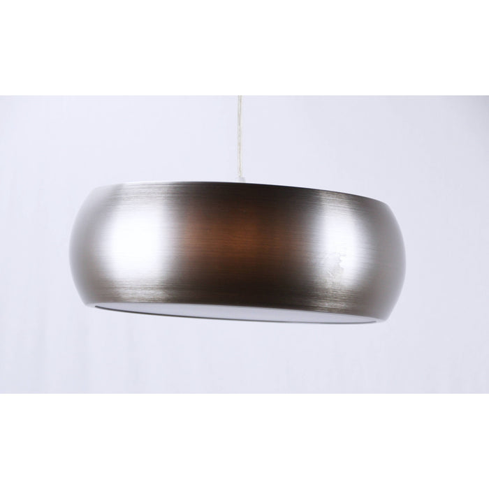 LAMP. COLGANTE NÍQUEL SATINADO 3L E27 40W
