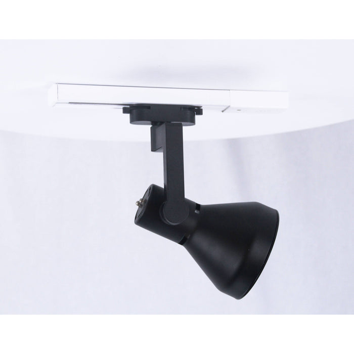 LAMP. DE RIEL NEGRO 1LUZ E27 9W N/B