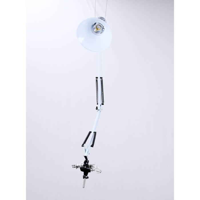 LAMP. ESCRITORIO DE BRAZO FLEXIBLE BLANCO 1L E27 60W