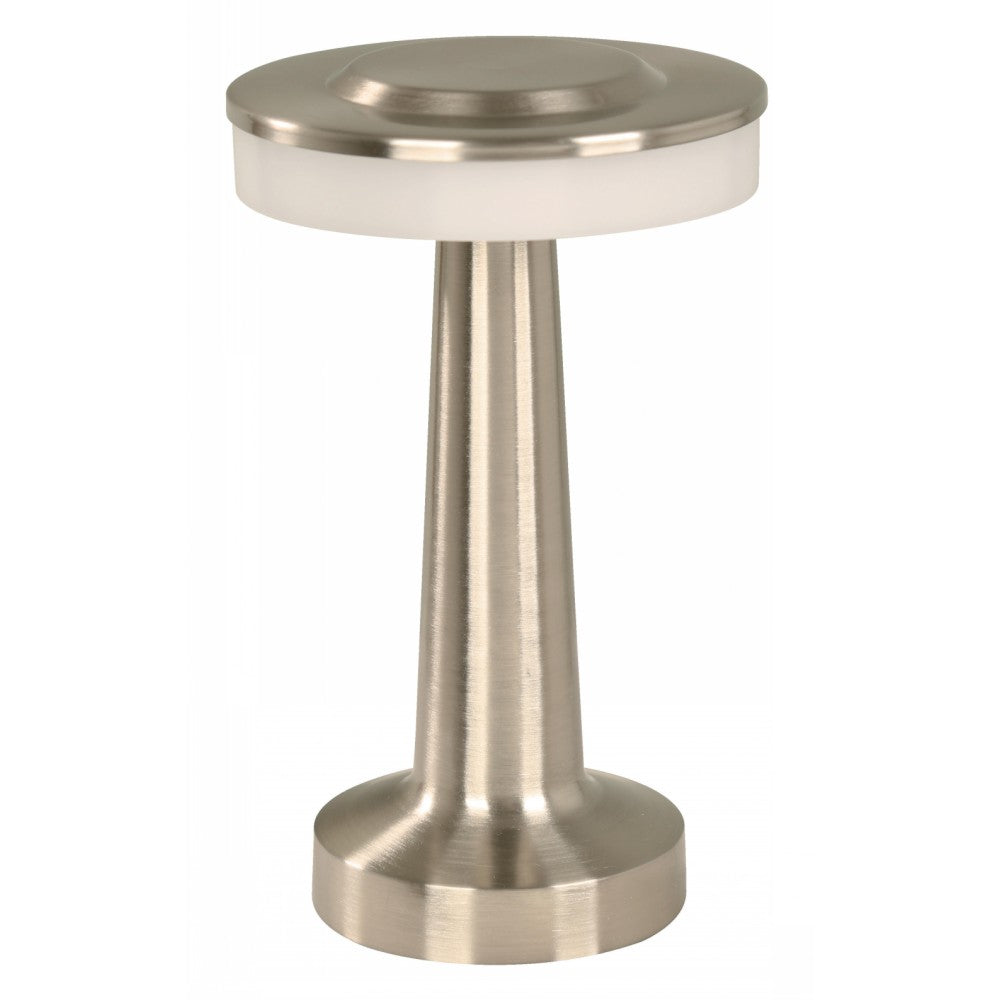 LAMP. LED DE MESA NIQUEL SATINADO 2W 5V 3000K/4000K/6000K RECARGABLE