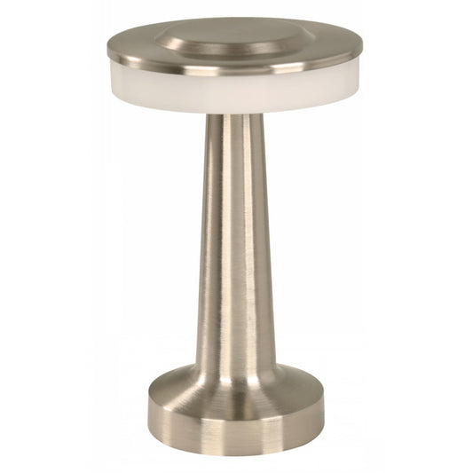 LAMP. LED DE MESA NIQUEL SATINADO 2W 5V 3000K/4000K/6000K RECARGABLE