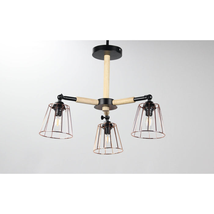 LAMP. TECHO NEGRO 3L E14 40W