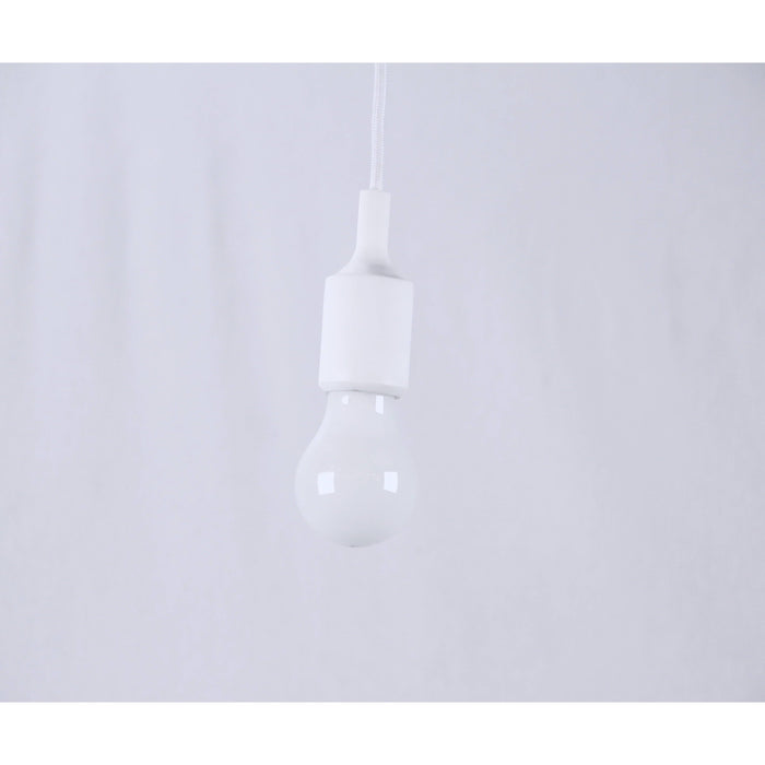 LAMP. COLGANTE BLANCO 1L E27  60W