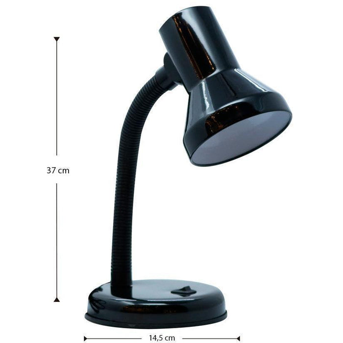 LAMP. ESCRITORIO NEGRO 1L E27 40W