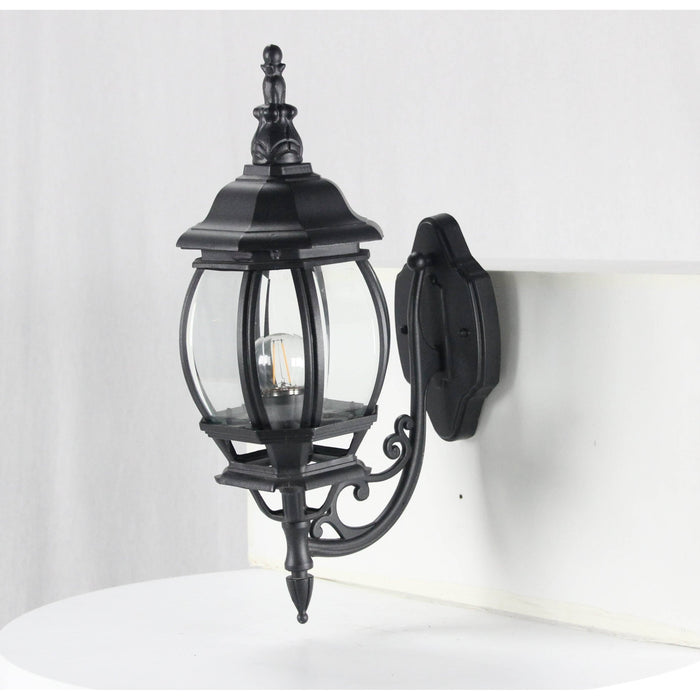LAMP. EXT. PARED NEGRO 1L E27 100W