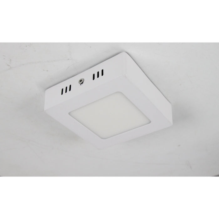 LAMP LED TECHO CUADRADA BLANCA 6W 6000K