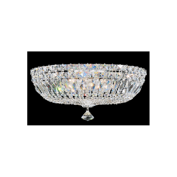 LAMP. TECHO CRISTAL PETIT DELUXE PLATEADO 5L E12 40W