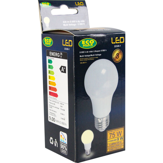 BOMBILLO LED A55 E27 9W 100-265V 3000K