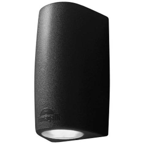 LAMP. EXT. PARED MARTA 90 NEGRO 1L GU10 4.5W