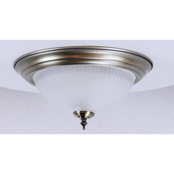 LAMP. TECHO NÍQUEL SATINADO 2L E27 60W