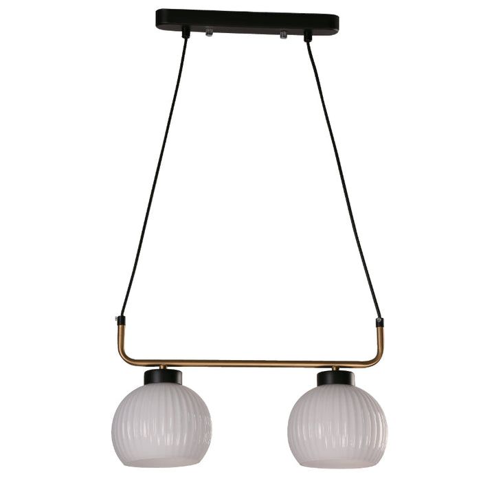 LAMP. COLGANTE NEGRO 2L E27 40W