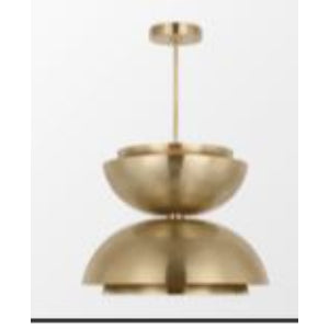 LAMP. LED COLGANTE SHANTI X-LARGE DOUBLE ASYMMETRIC DORADO 35W 2700K