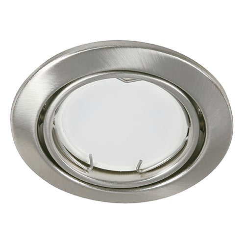 LAMP. TECHO NIQUEL SATINADO 1L GU10 5W (I/B LED 5W 3000K ATENUABLE)