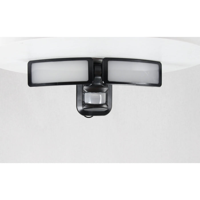 LAMP. LED EXT. NEGRO 2L 27W 100-240V 6500K CON SENSOR Y FOTOCELDA IP44
