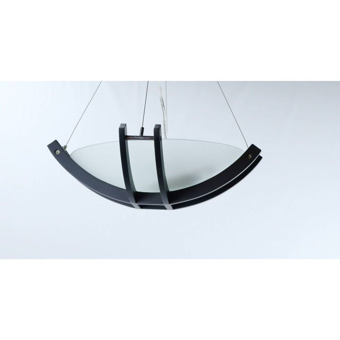 LAMP. COLGANTE NÍQUEL SATINADO 2L E27 60W (CONVERTIBLE)
