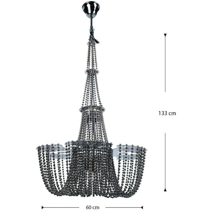 LAMP. COLGANTE NEGRO 3L E27 60W