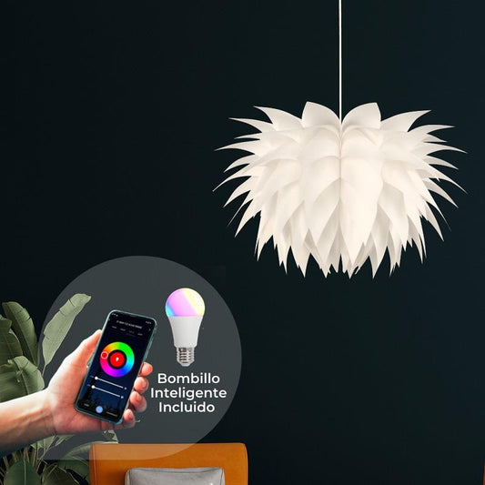 LAMP. COLGANTE BLANCO 1L E27 10W (BOMBILLO INTELIGENTE INCLUIDO)