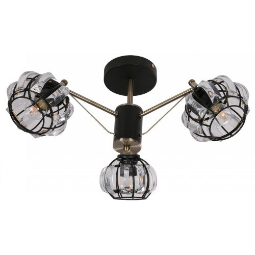 LAMP. TECHO NEGRO 3L E27 40W