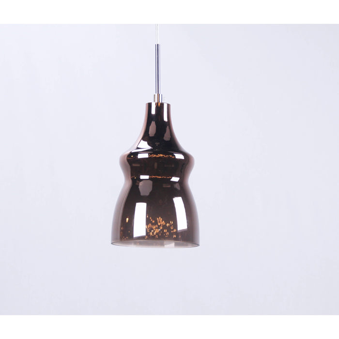 LAMP. COLGANTE CROMO 1L E14 40W