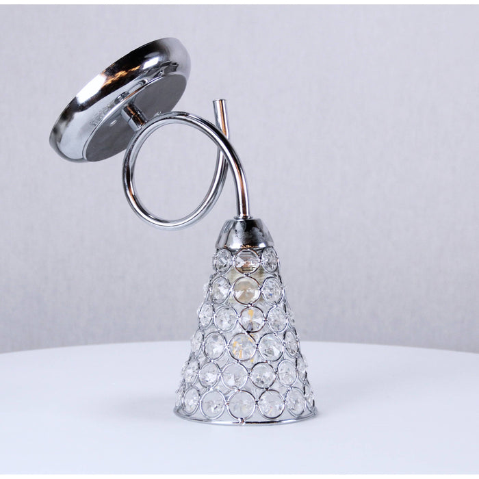 LAMP. PARED CROMO 1L E14 40W