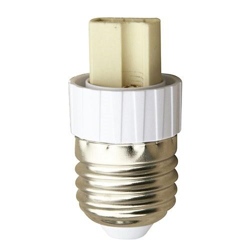 CONVERTIDOR DE SOCKET BLANCO G9 A E27 40W MAX Lumicentro SA