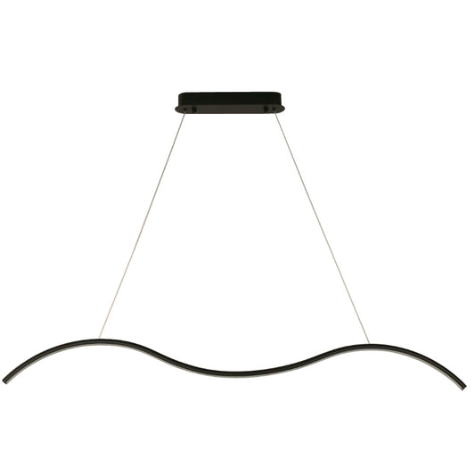 LAMP. LED COLGANTE NEGRO 1L 22W 120-277V 3000K