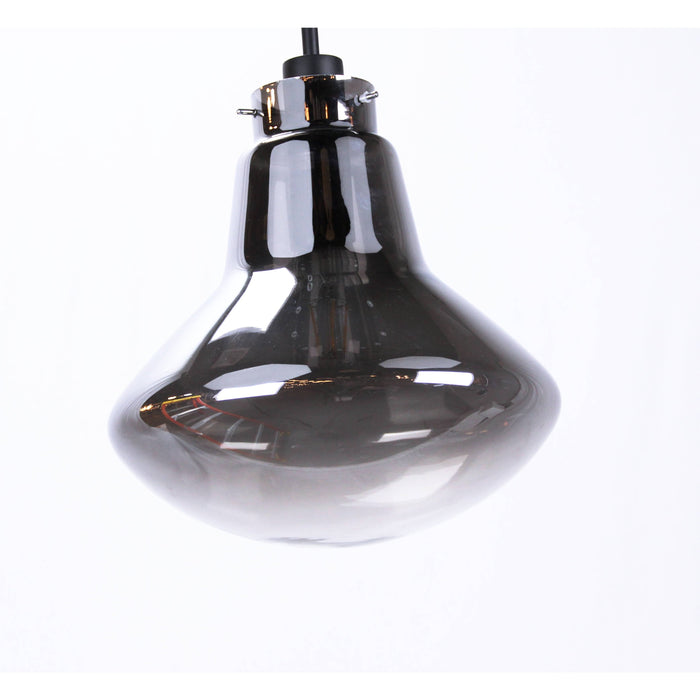 LAMP. COLGANTE NEGRO 1L E27 60W (BOMBILLO INCLUIDO)