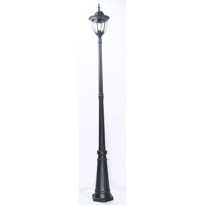 Lámpara Exterior  Poste Negro 1L E27 100W