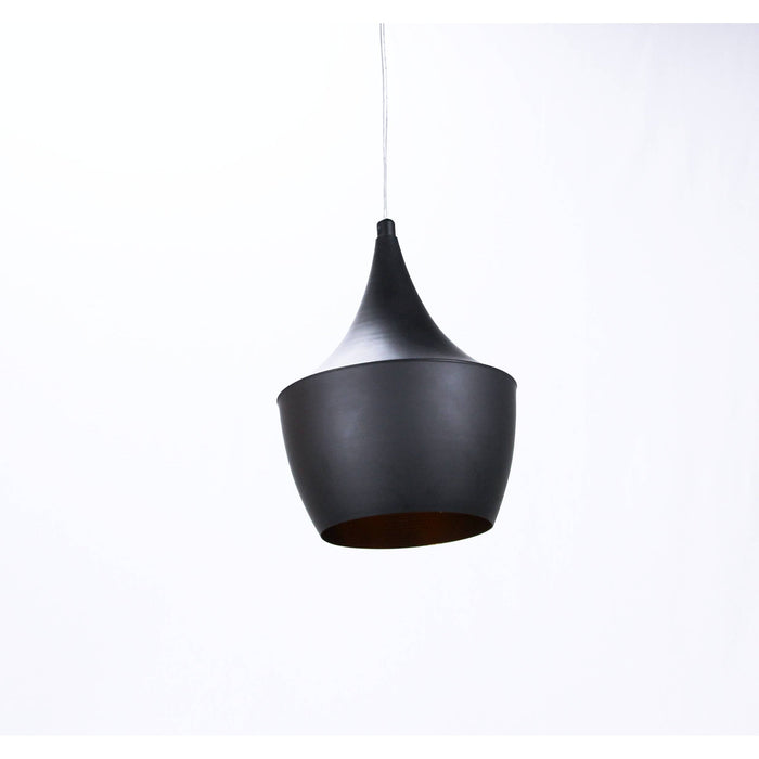 LAMP. COLGANTE NEGRO 1L E27 60W