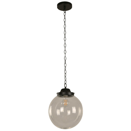 LAMP. EXT. COLGANTE NEGRO 1L E27 25W
