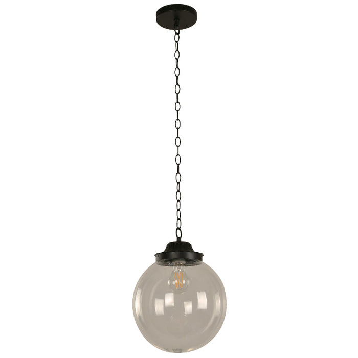 LAMP. EXT. COLGANTE NEGRO 1L E27 25W