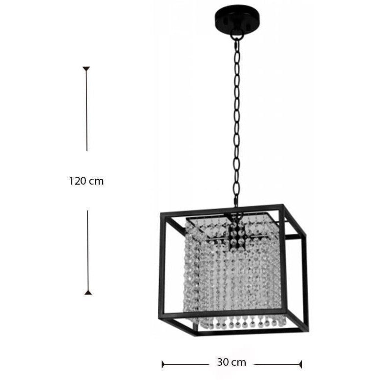 LAMP. COLGANTE NEGRO 1L E27 40W