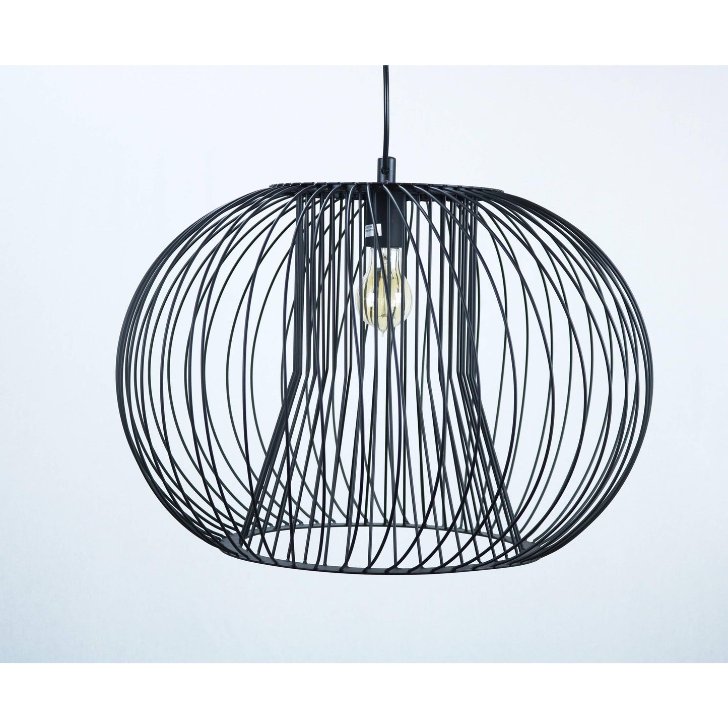 LAMP. COLGANTE NEGRO 1L E27 60W