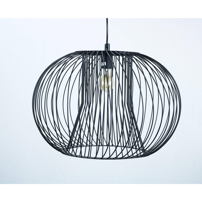 LAMP. COLGANTE NEGRO 1L E27 60W