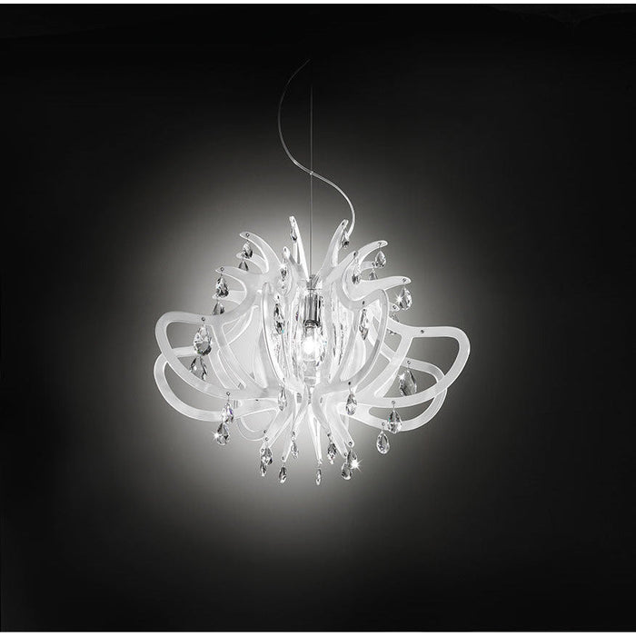 LAMP. COLGANTE LILLIBET MINI BLANCA 1L E14 25W