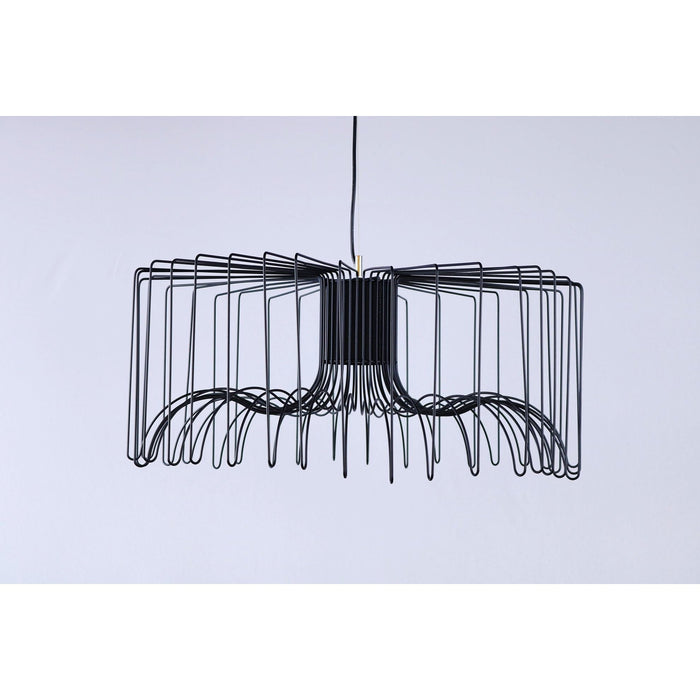 LAMP. COLGANTE NEGRO 1L E27 40W