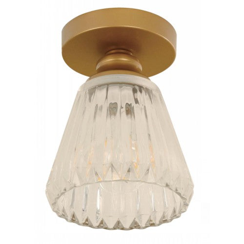 LAMP. TECHO DORADO 1L E27 40W