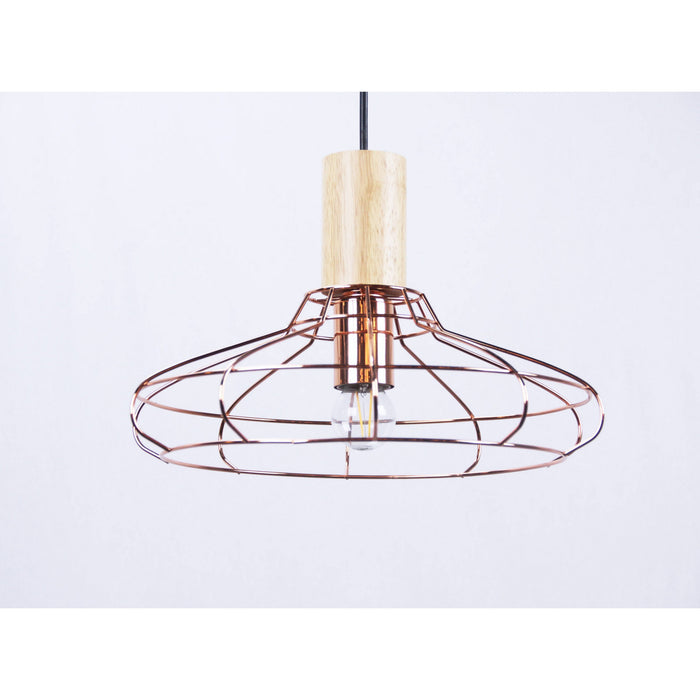 Lámpara Colgante Cobre 1L E27 40W