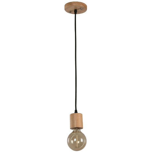 LAMP. COLGANTE NEGRO 1L E27 60W