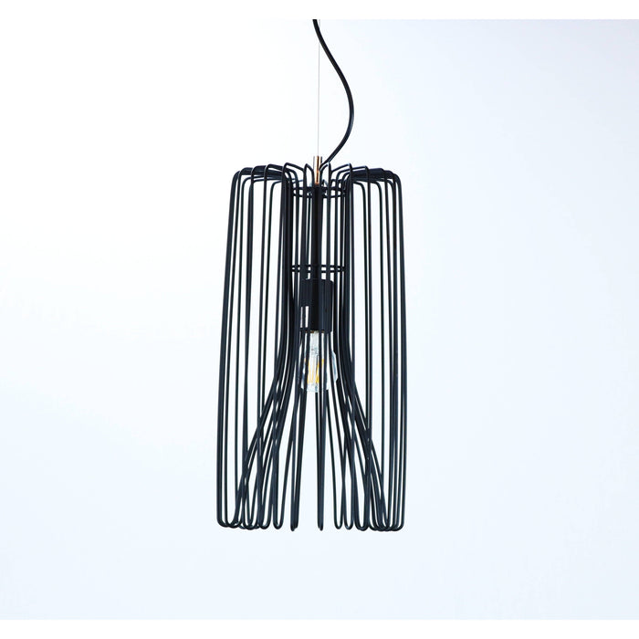 Lámpara Techo Negro 1L E27 40W
