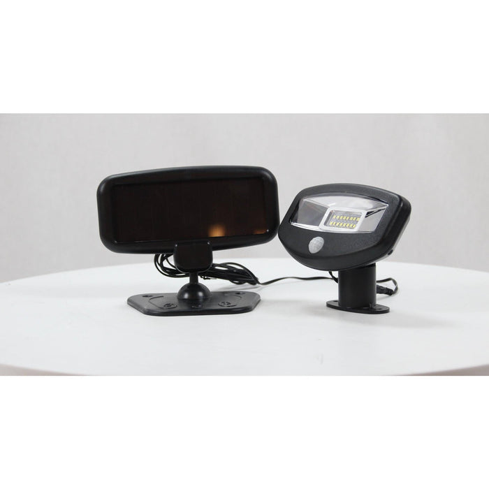 LAMP. LED EXT. SOLAR PARED NEGRO 1W 6000K CON SENSOR IP44
